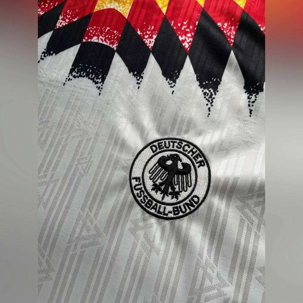 Germany 1994 Retro Home Soccer Jersey White S-XL - Picture 3 of 4
